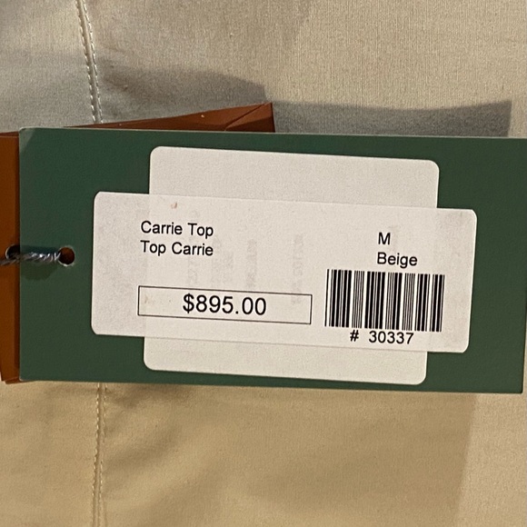 NWT - SILVIA TCHERASSI Carrie Puff Sleeve Peplum Top - M (fits small) - Picture 14 of 15